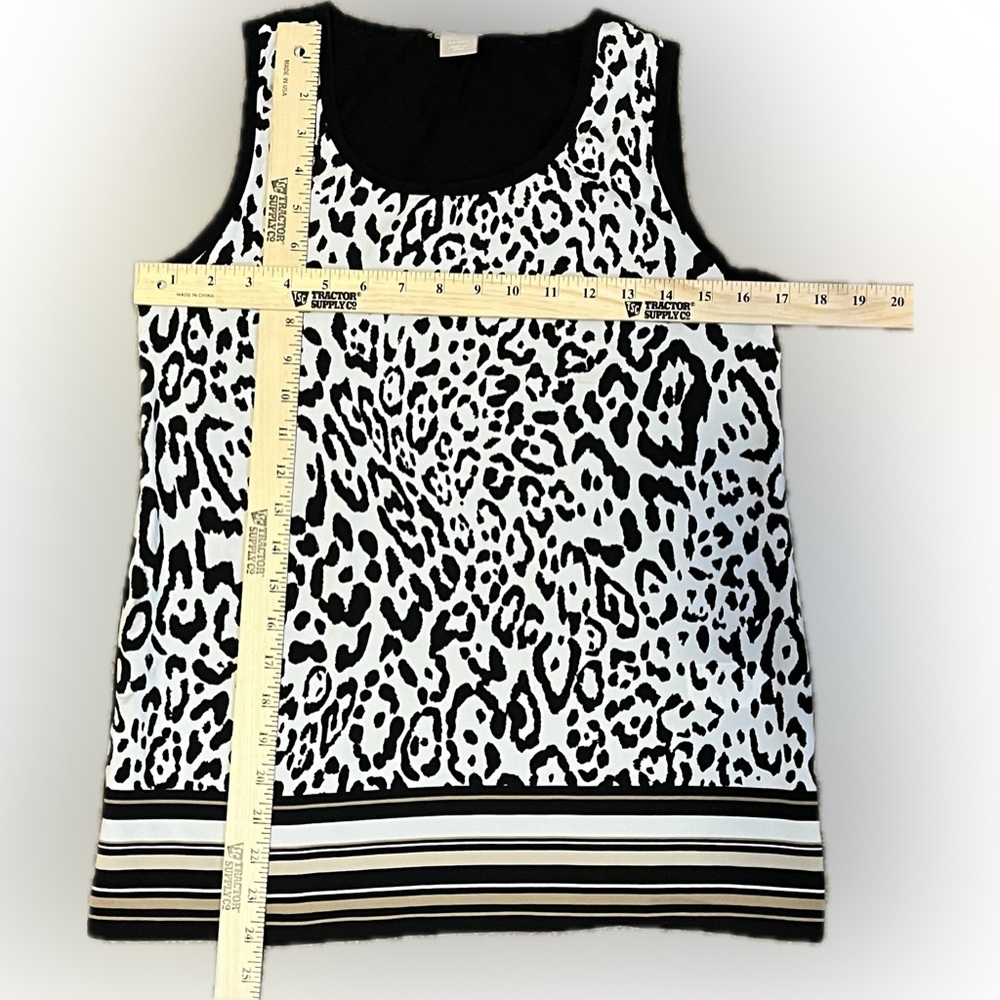 Chico’s Leopard Print Sleeveless Top size S - Picture 6 of 10
